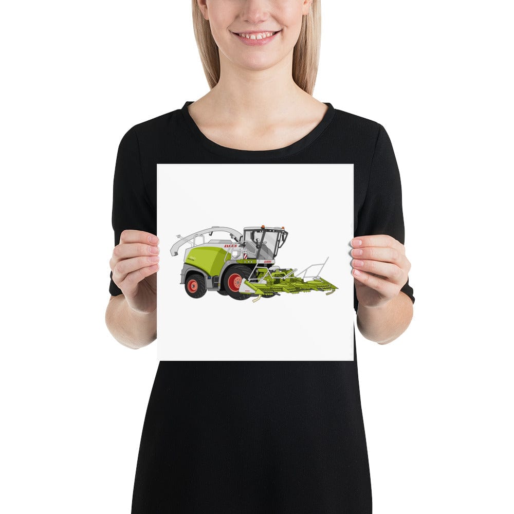 The Tractors Mugs Store 10″×10″ Class Jaguar 860 Forage Harvester Poster Quality Farmers Merch