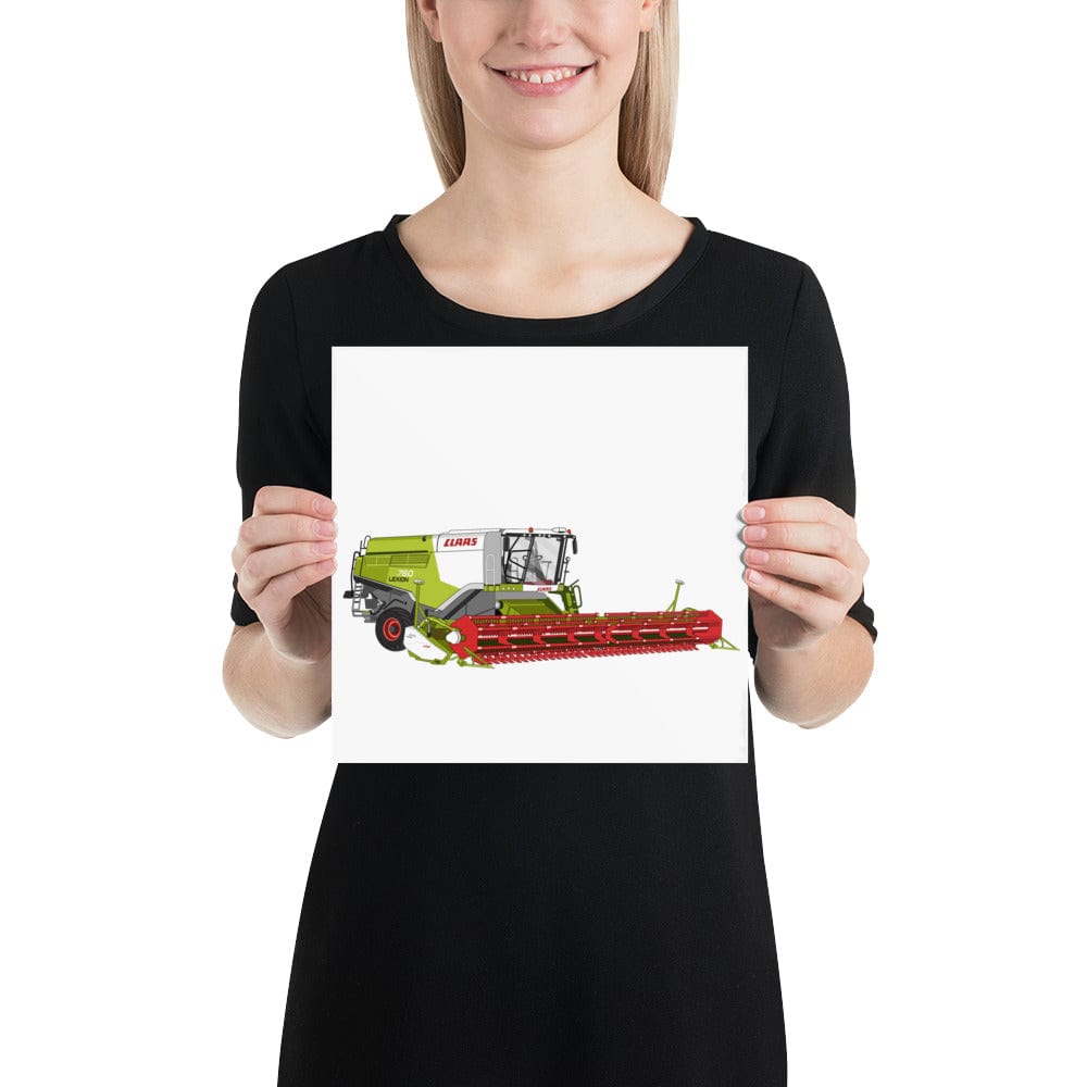 The Tractors Mugs Store 10″×10″ Class Lexion 760 TT Poster Quality Farmers Merch