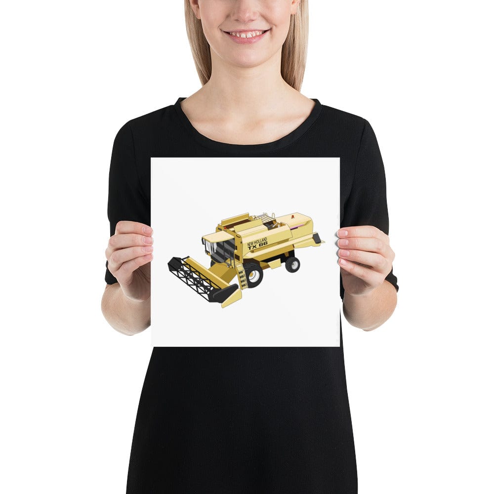 The Tractors Mugs Store 10″×10″ New Holland TX 66 Poster Quality Farmers Merch