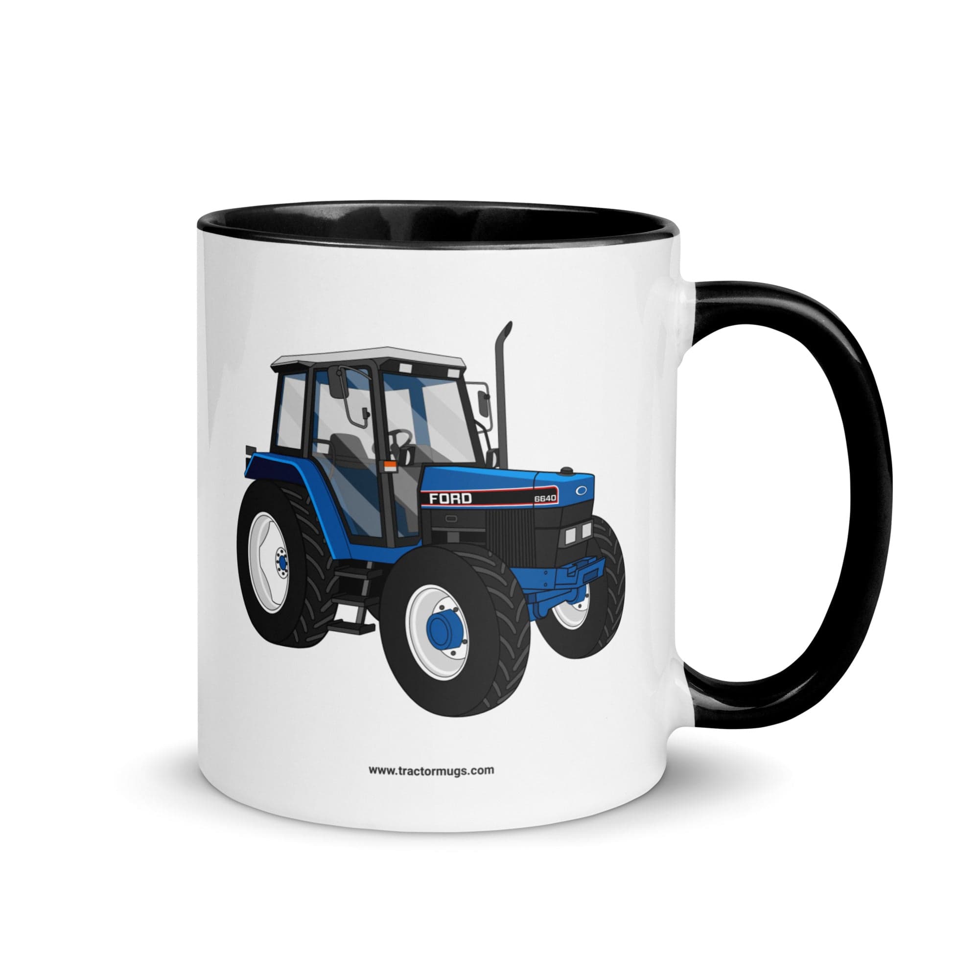 The Tractors Mugs Store 11 oz Ford 6640 SE 4WD | Mug with Color Inside Quality Farmers Merch
