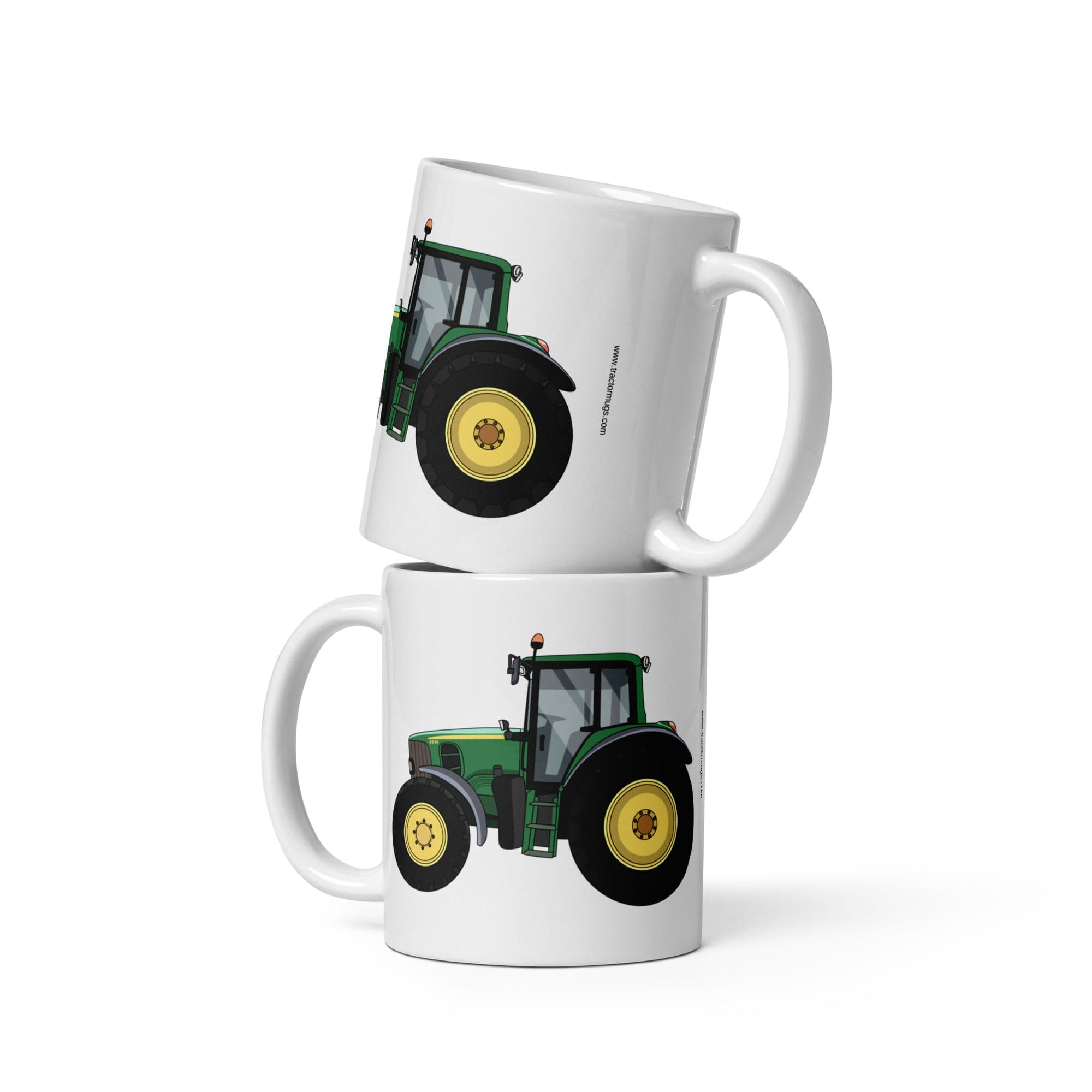 The Tractors Mugs Store 11 oz John Deere 6930 White glossy mug Quality Farmers Merch