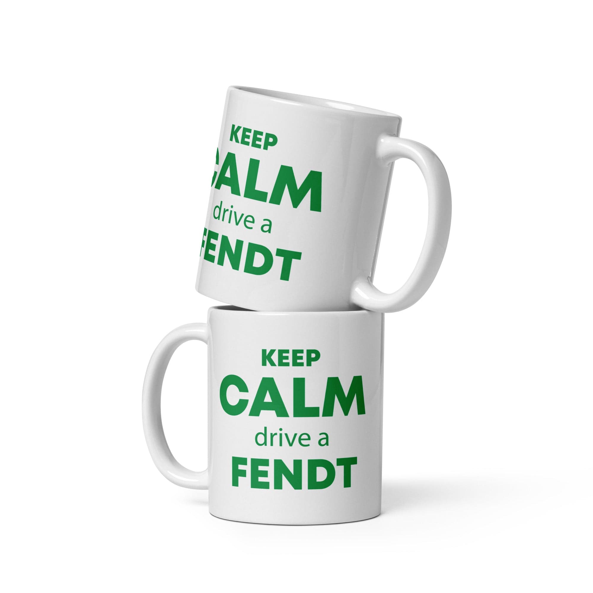 The Tractors Mugs Store 11 oz KEEP CALM drive a FENDT White glossy mug Quality Farmers Merch