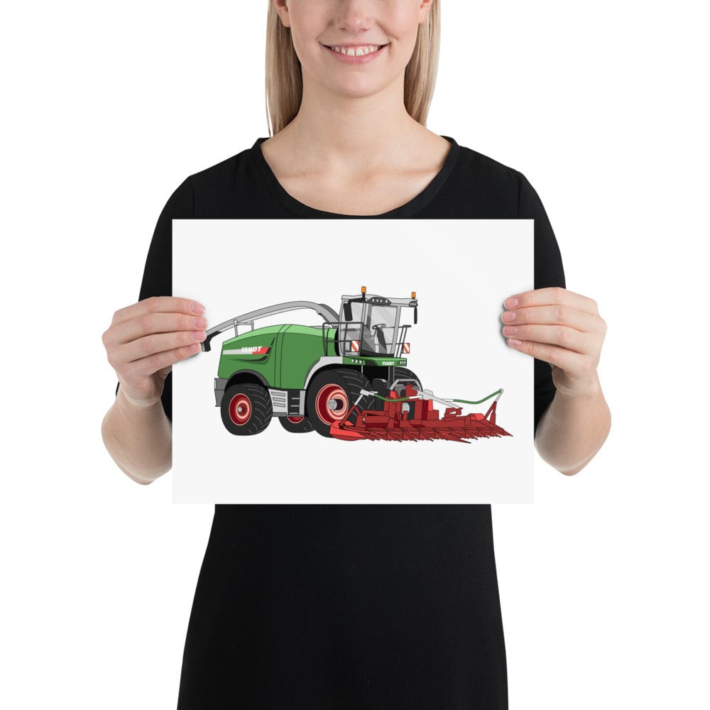 The Tractors Mugs Store 11″×14″ Fendt Katana 85 Forage Harvester Poster Quality Farmers Merch
