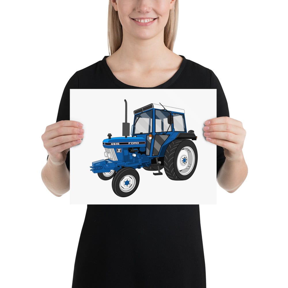 The Tractors Mugs Store 11″×14″ Ford 4610 2WD Poster Quality Farmers Merch