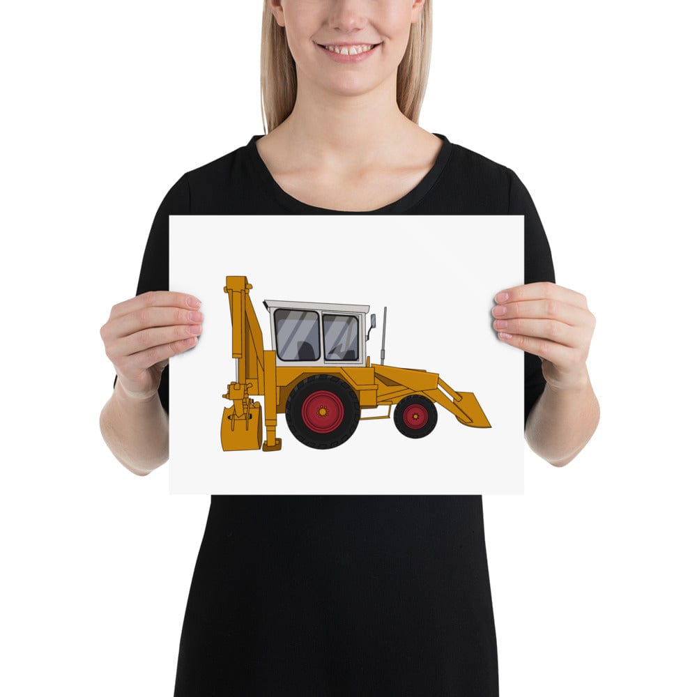 The Tractors Mugs Store 11″×14″ JCB 3C (1975) Poster Quality Farmers Merch