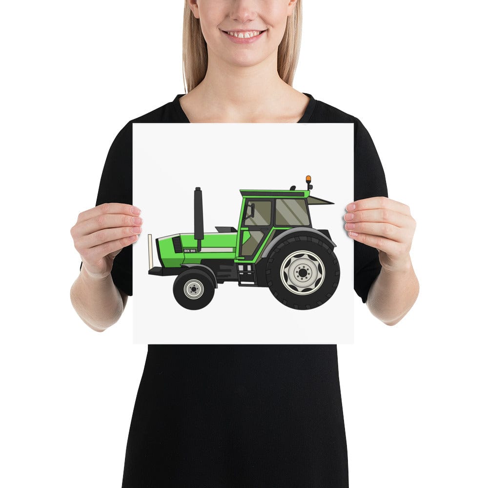 The Tractors Mugs Store 12″×12″ Deutz DX 90 Poster Quality Farmers Merch