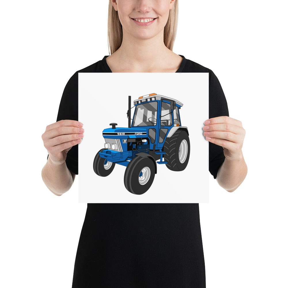 The Tractors Mugs Store 12″×12″ Ford 5610 Poster Quality Farmers Merch