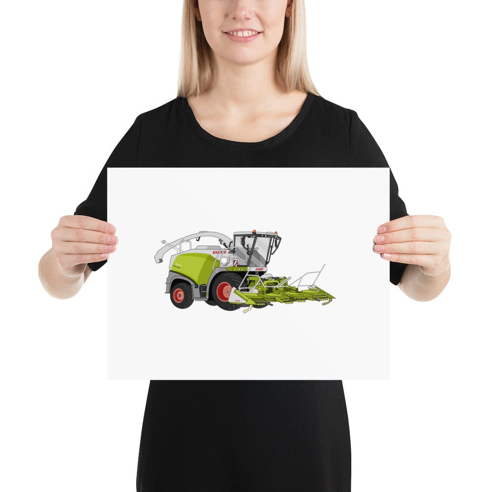 The Tractors Mugs Store 12″×16″ Class Jaguar 860 Forage Harvester Poster Quality Farmers Merch