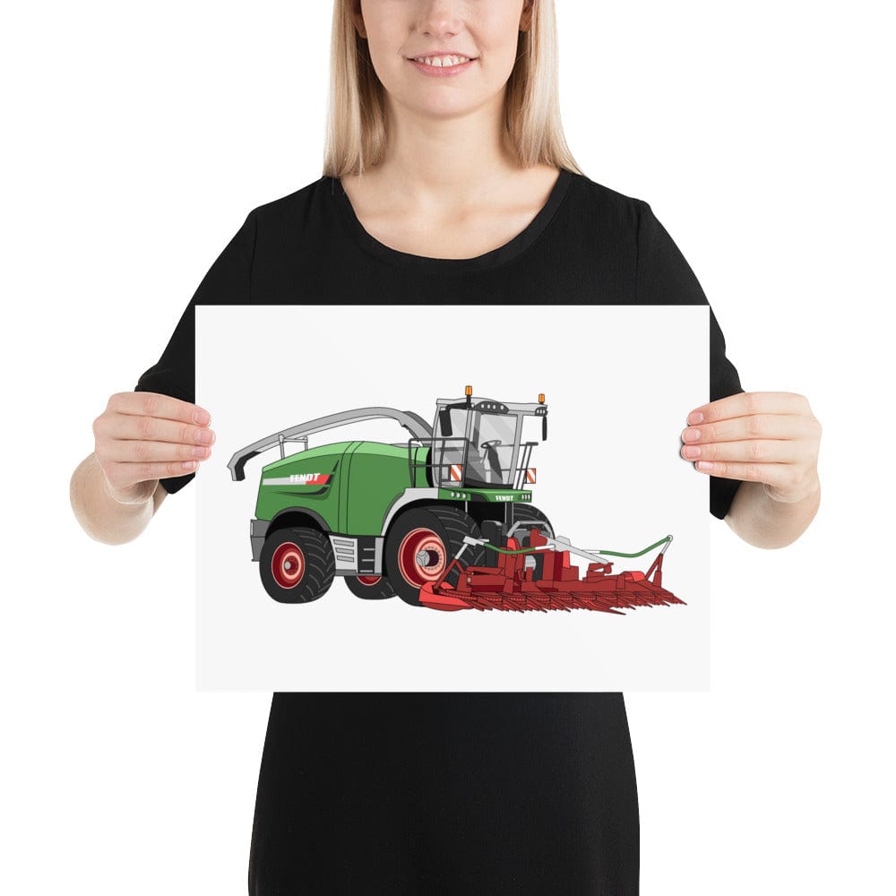 The Tractors Mugs Store 12″×16″ Fendt Katana 85 Forage Harvester Poster Quality Farmers Merch