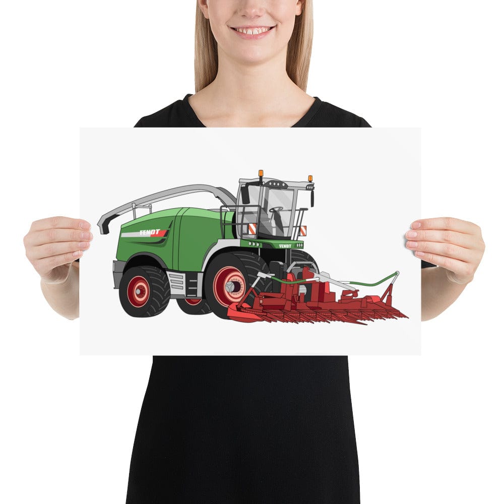 The Tractors Mugs Store 12″×18″ Fendt Katana 85 Forage Harvester Poster Quality Farmers Merch