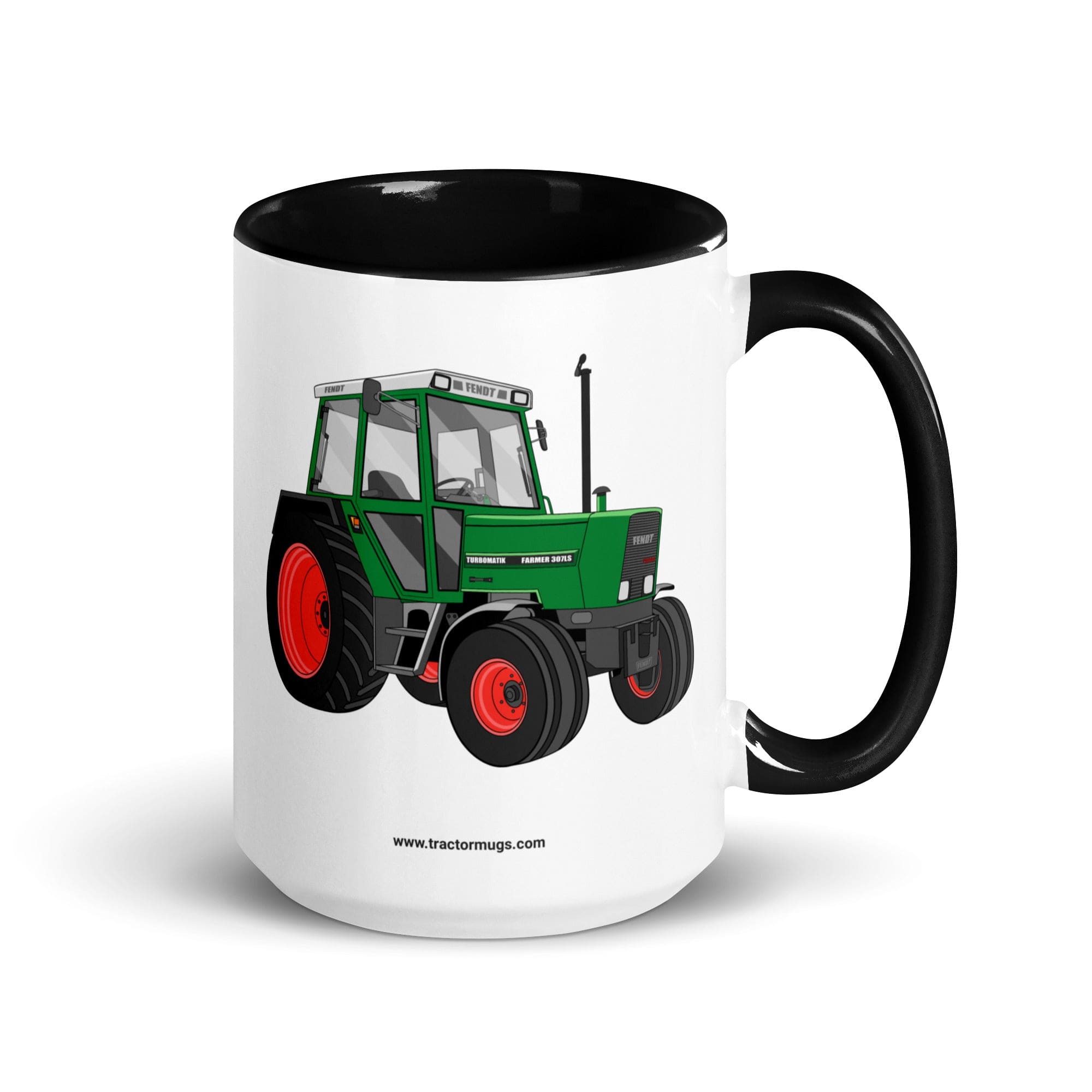 The Tractors Mugs Store 15 oz Fendt Farmer TURBOMATIK 307 LSA | Mug with Color Inside Quality Farmers Merch
