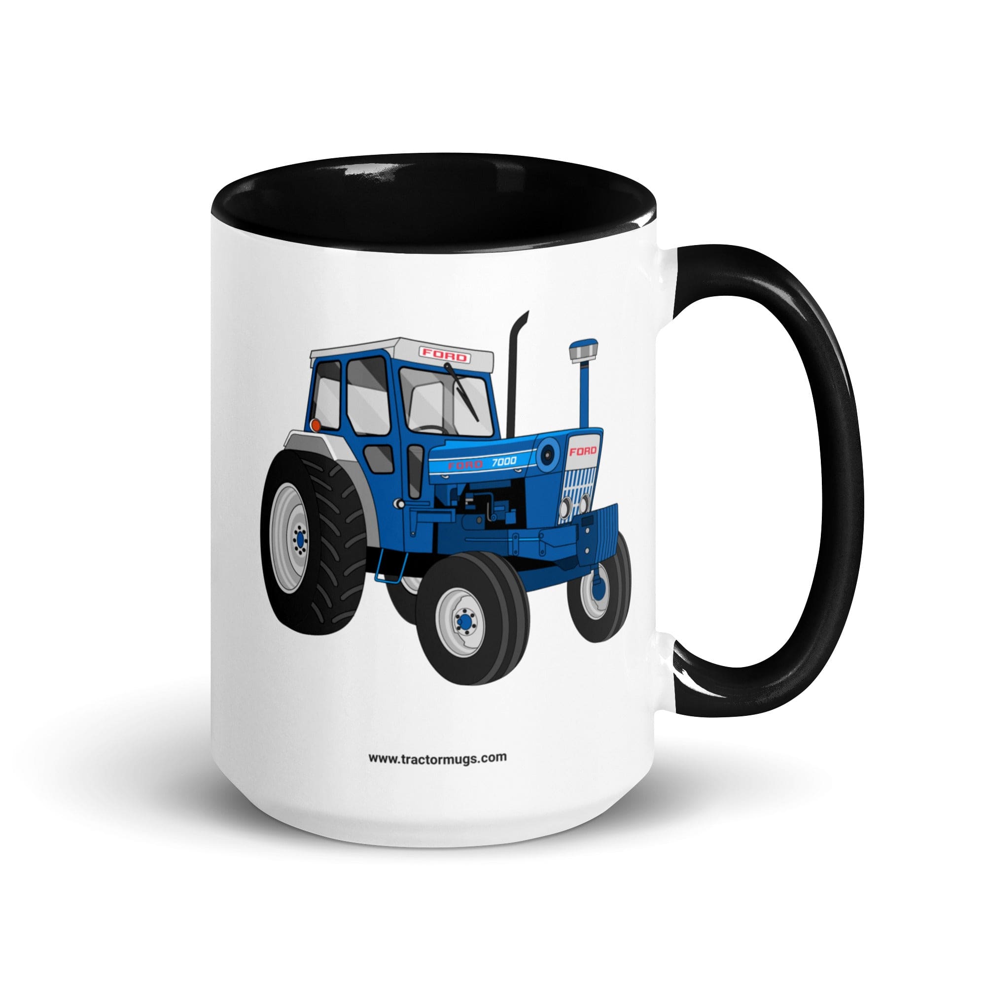 The Tractors Mugs Store 15 oz Ford 7000 | Mug with Color Inside Quality Farmers Merch