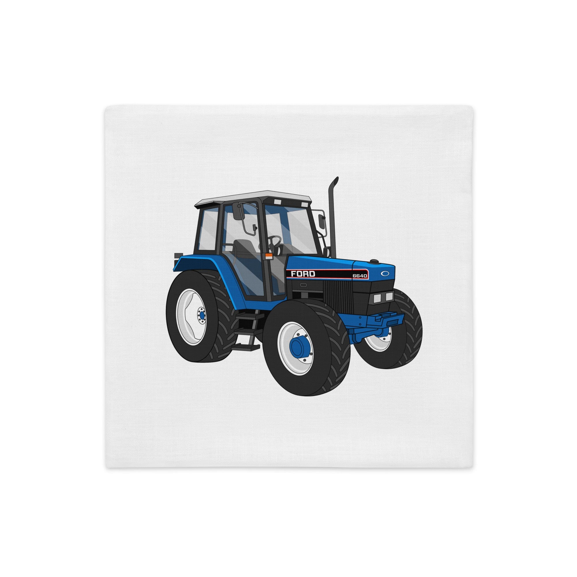 The Tractors Mugs Store 18″×18″ Ford 6640 SE 4WD | Premium Pillow Case Quality Farmers Merch