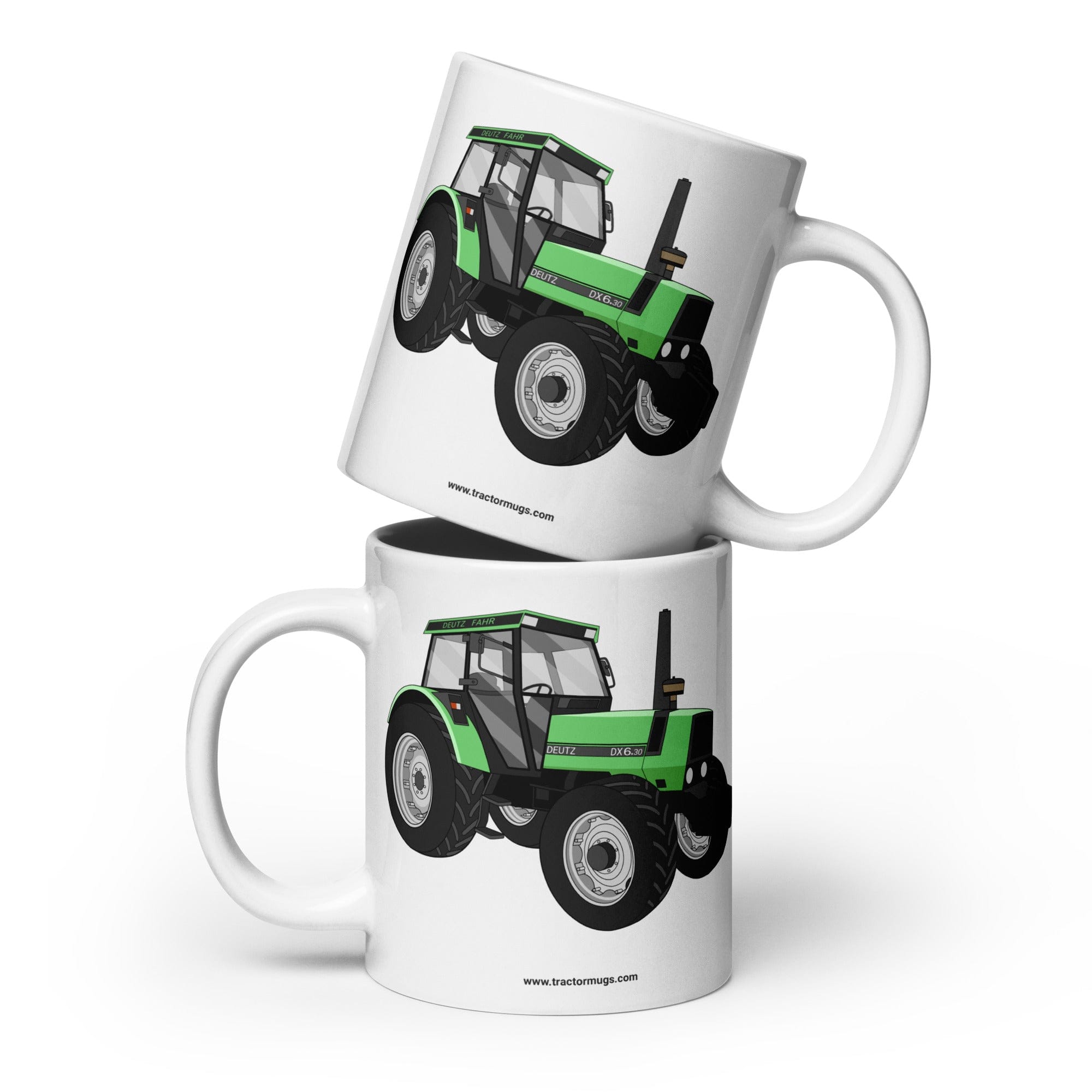 The Tractors Mugs Store 20 oz Deutz Fahr DX 6.30 White glossy mug Quality Farmers Merch