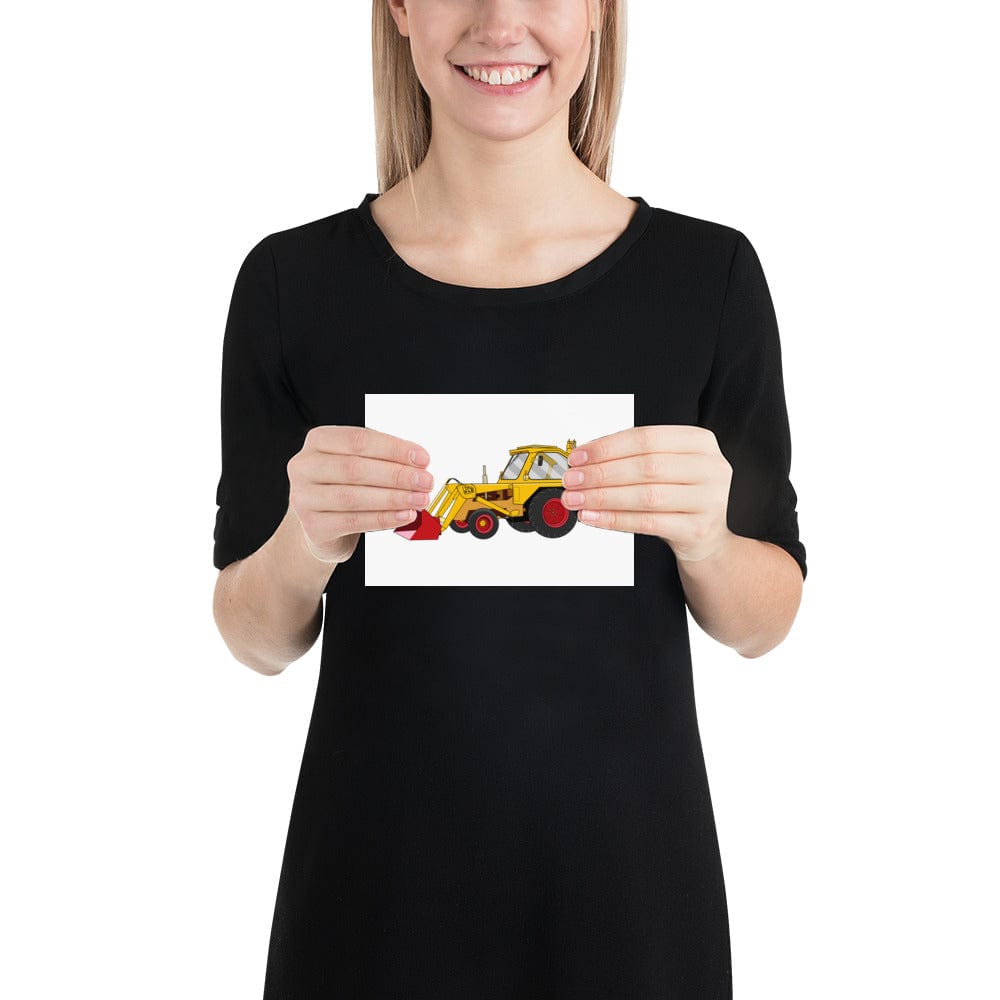 The Tractors Mugs Store 5″×7″ JCB 3 Backhoe Poster Quality Farmers Merch