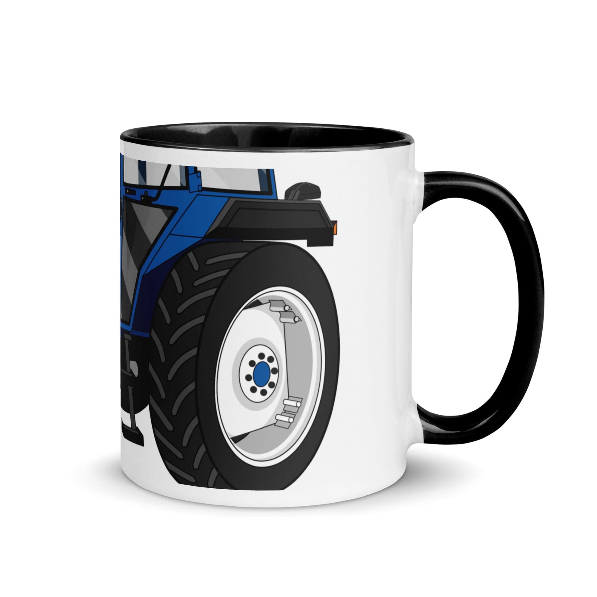 The Tractors Mugs Store Black Ford 4610 2WD 2.0 Mug with Color Inside Quality Farmers Merch