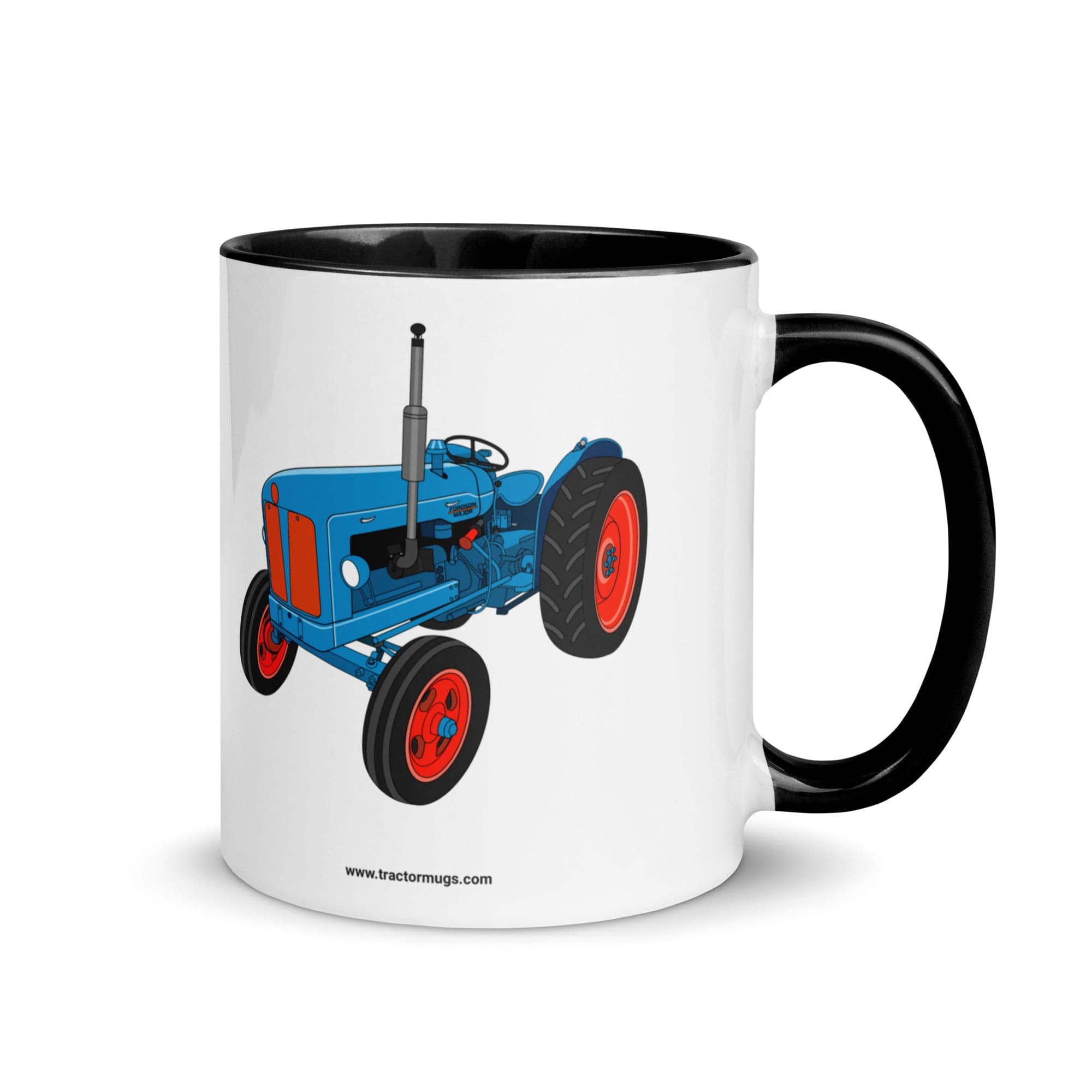The Tractors Mugs Store Black Fordson Super Dexta | Mug with Color Inside Quality Farmers Merch