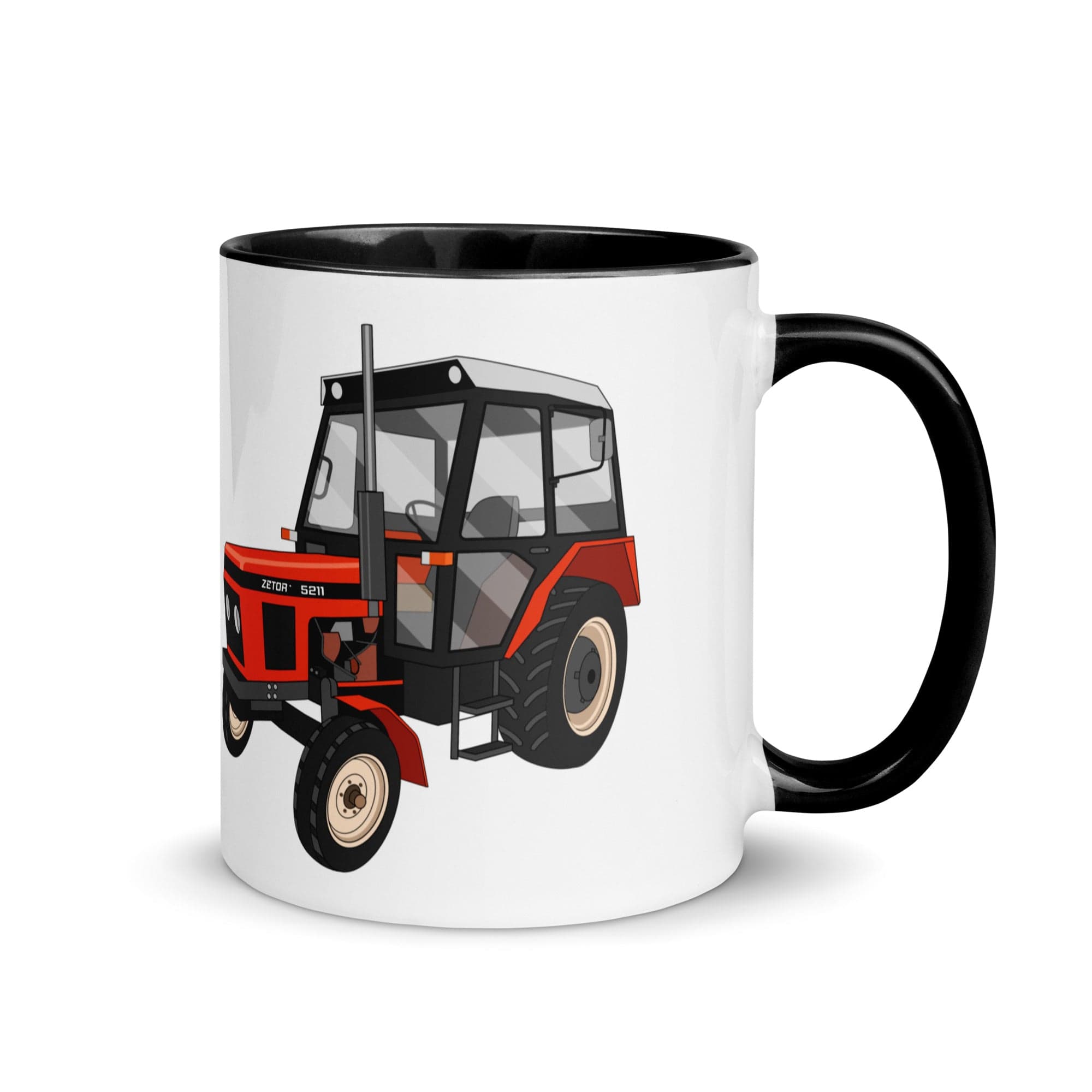 The Tractors Mugs Store Black Zetor 5211 Mug with Color Inside Quality Farmers Merch