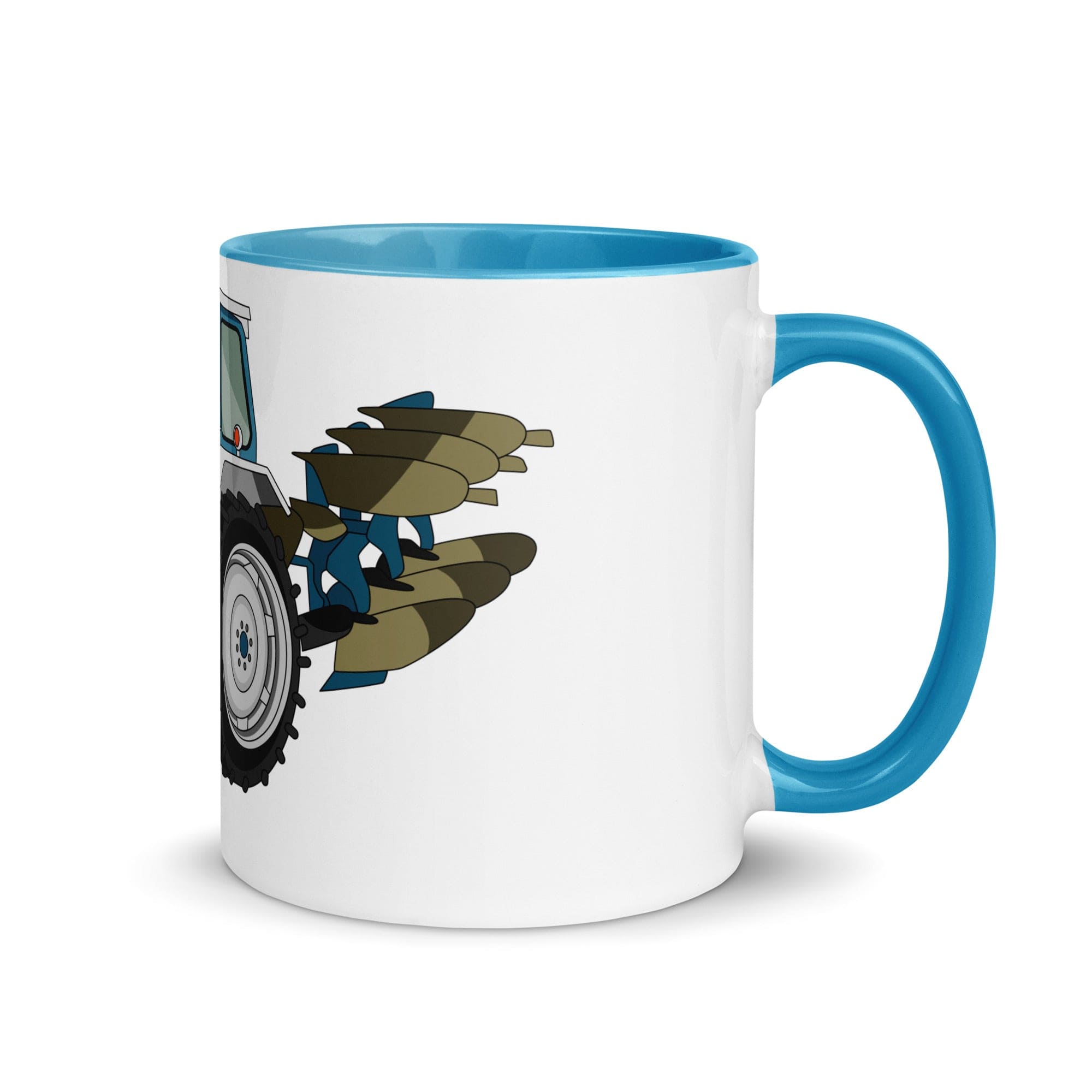 The Tractors Mugs Store Blue Ford 5000 Mug with Color Inside Quality Farmers Merch