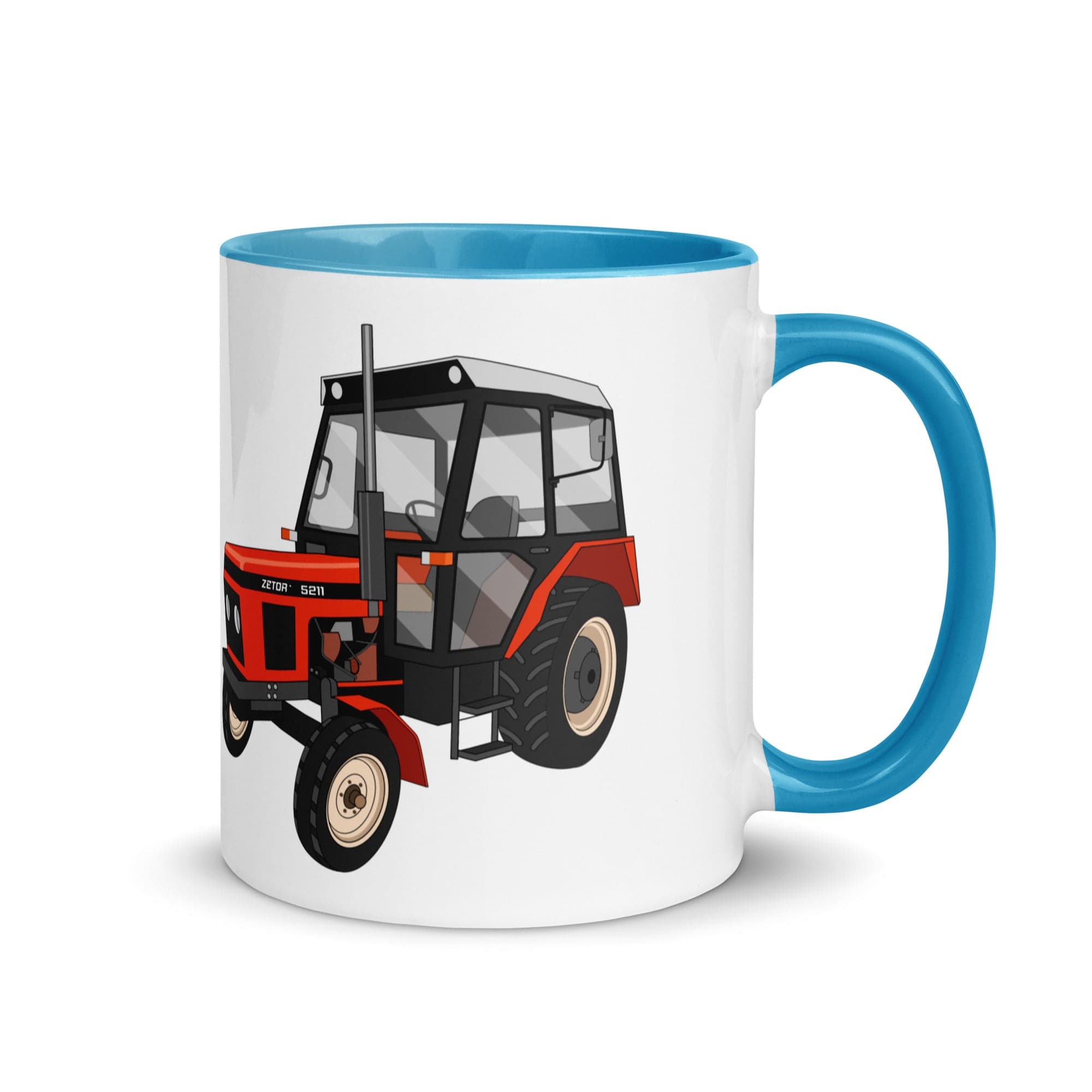 The Tractors Mugs Store Blue Zetor 5211 Mug with Color Inside Quality Farmers Merch