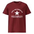 The Tractors Mugs Store Burgundy / S Star Contractor Unisex organic cotton t-shirt Quality Farmers Merch