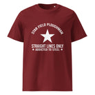 The Tractors Mugs Store Burgundy / S Star Field Ploughman Unisex organic cotton t-shirt Quality Farmers Merch