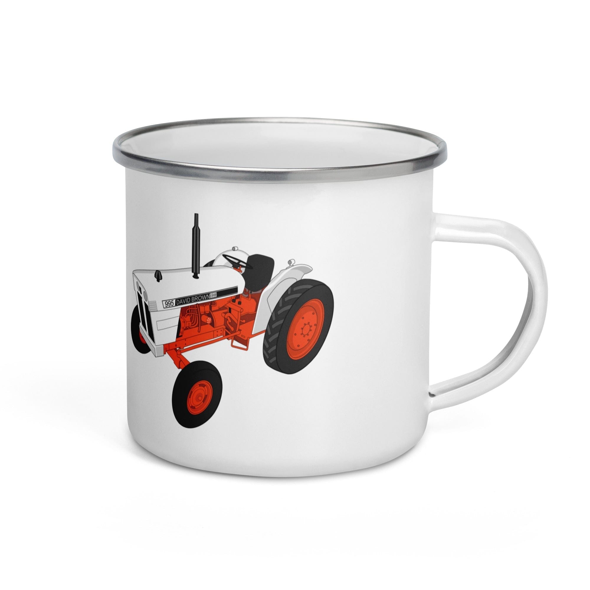 The Tractors Mugs Store Case David Brown 995 (1973) Enamel Mug Quality Farmers Merch