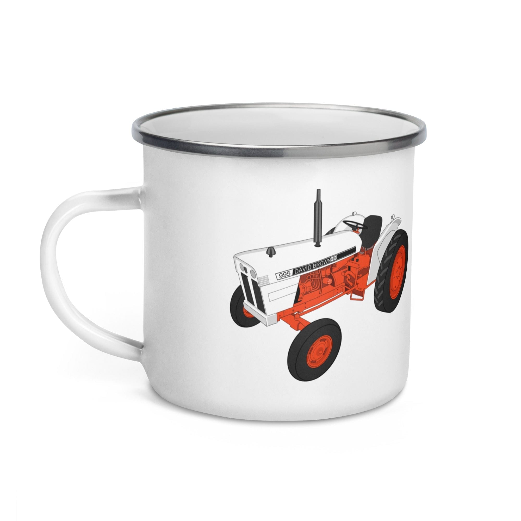The Tractors Mugs Store Case David Brown 995 (1973) Enamel Mug Quality Farmers Merch