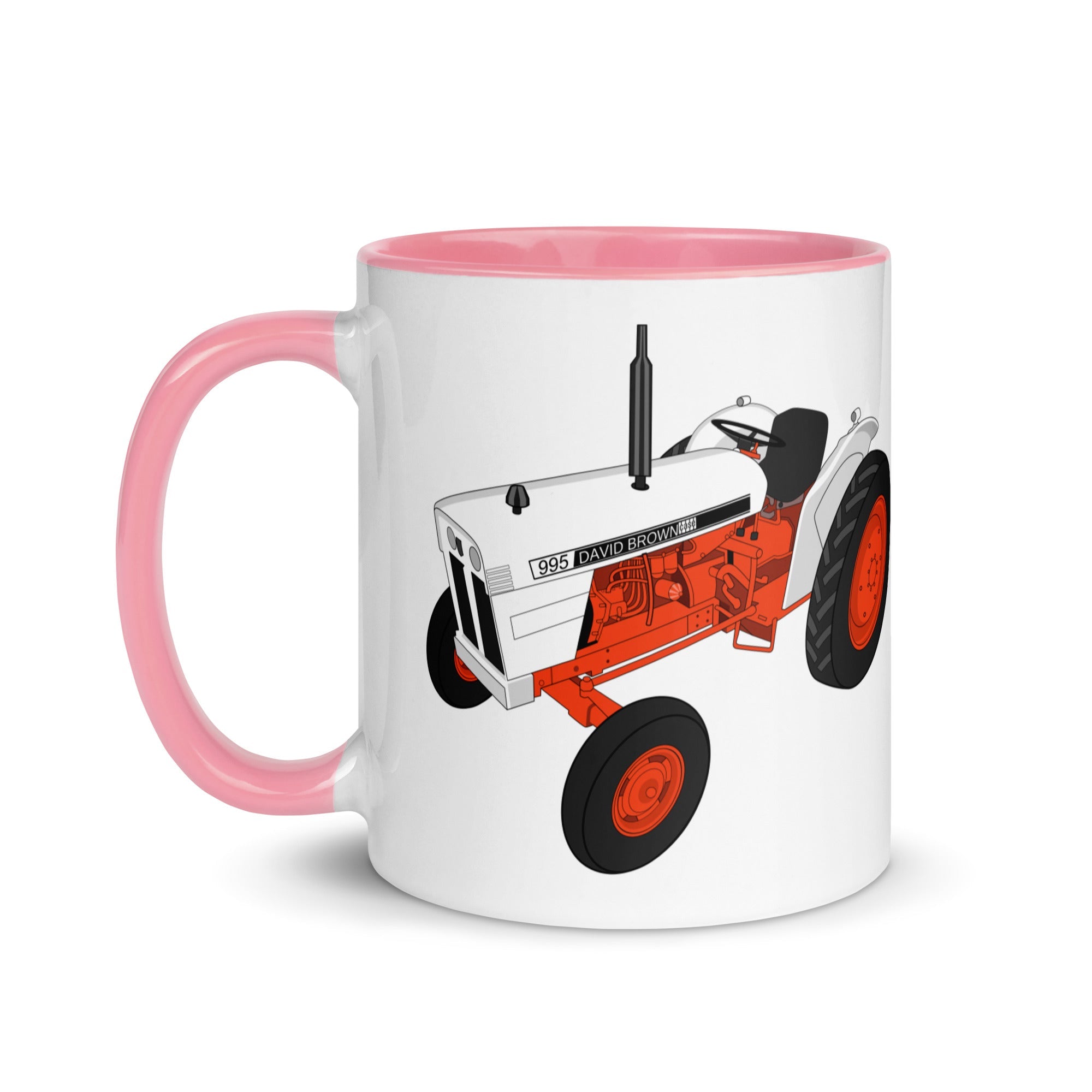 The Tractors Mugs Store Case David Brown 995 (1973) Mug with Color Inside Quality Farmers Merch