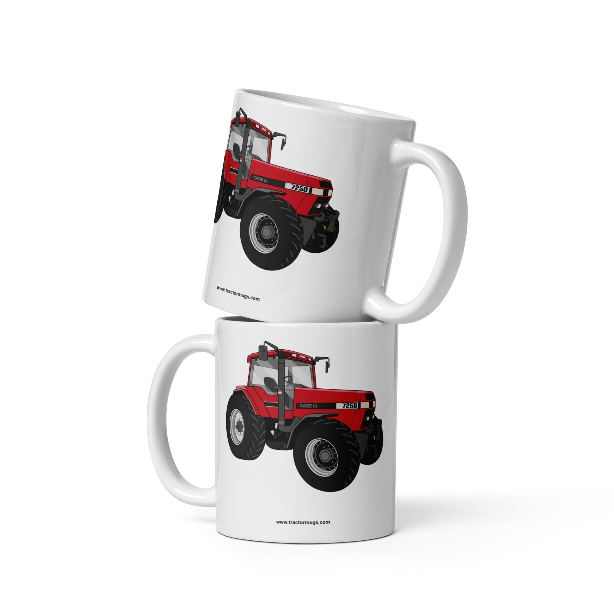 The Tractors Mugs Store Case IH 7250 | White glossy mug Quality Farmers Merch