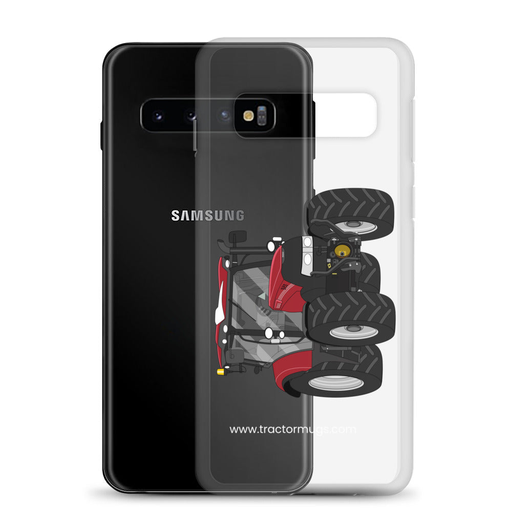 The Tractors Mugs Store Case IH Maxxum 150 Activedrive 8 Clear Case for SamsungĀ® Quality Farmers Merch