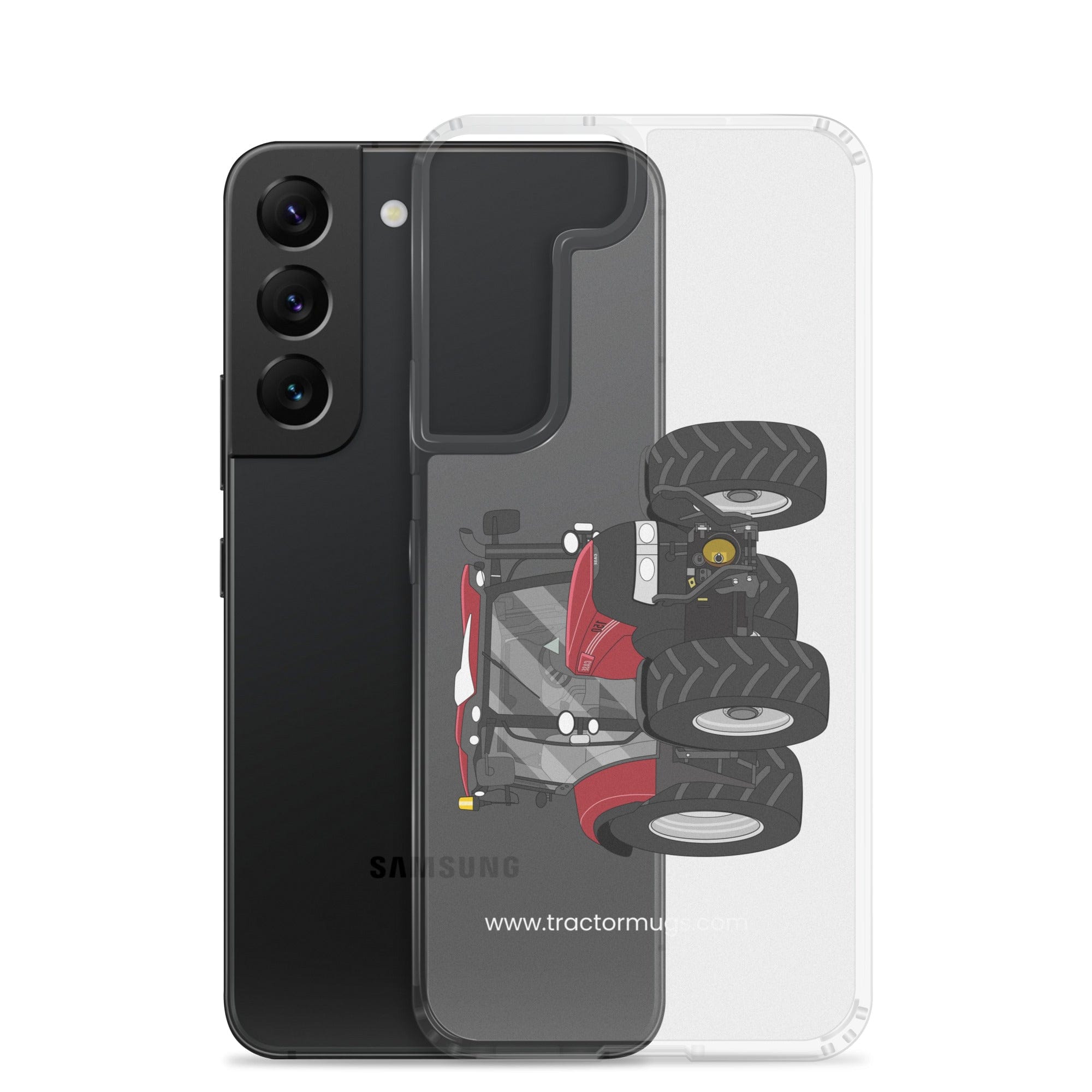The Tractors Mugs Store Case IH Maxxum 150 Activedrive 8 Clear Case for SamsungĀ® Quality Farmers Merch