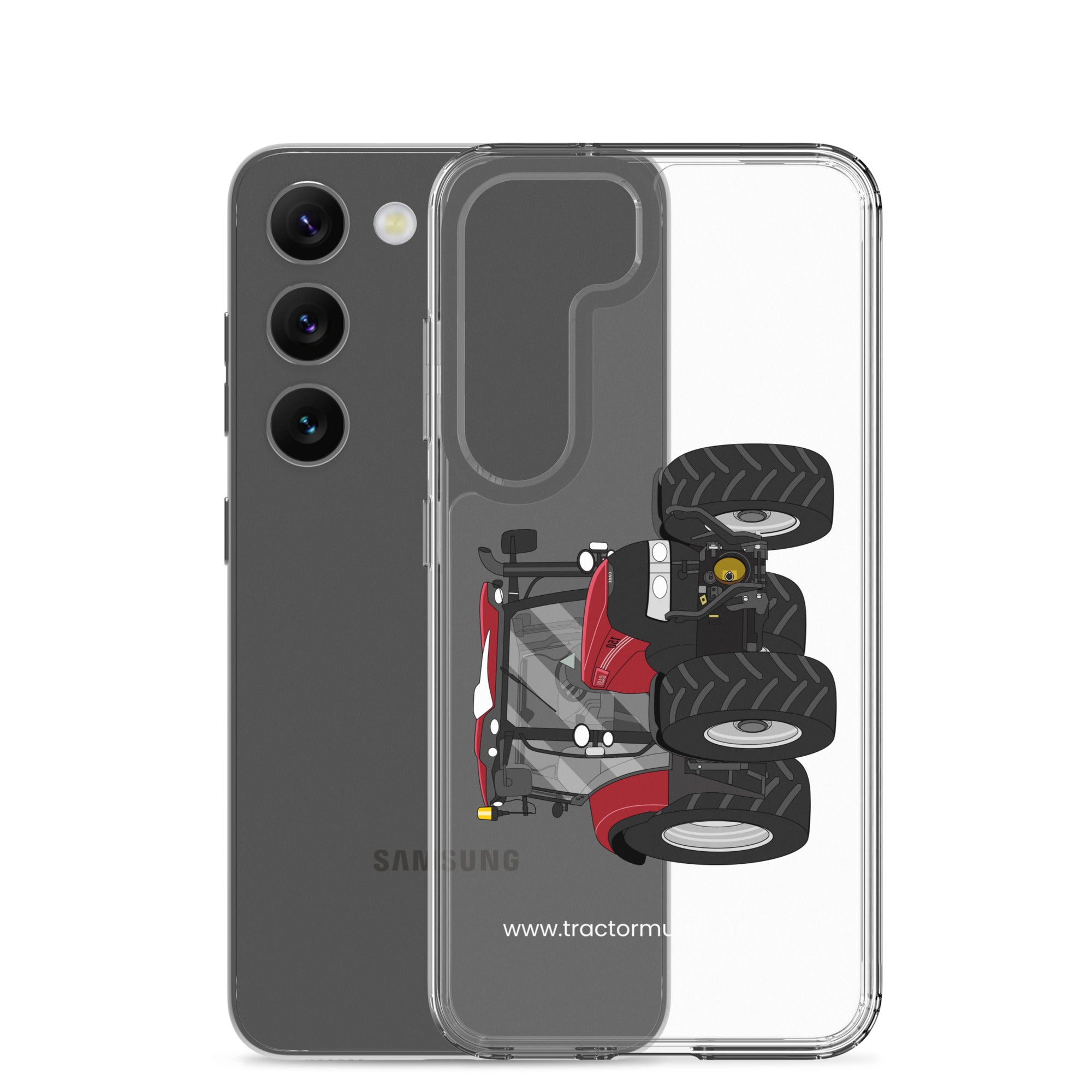 The Tractors Mugs Store Case IH Maxxum 150 Activedrive 8 Clear Case for SamsungĀ® Quality Farmers Merch