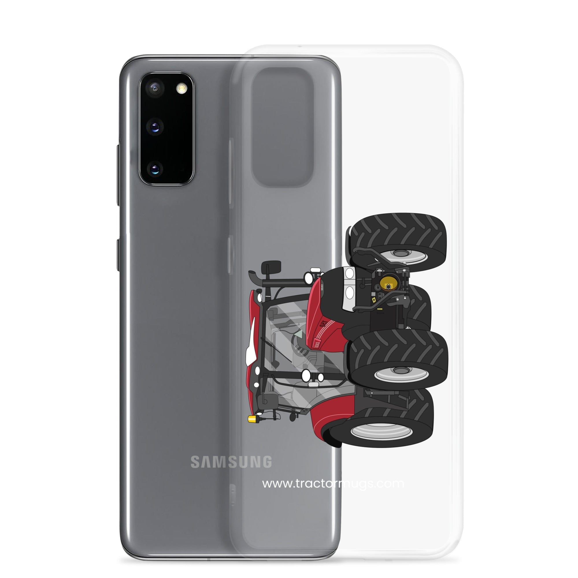 The Tractors Mugs Store Case IH Maxxum 150 Activedrive 8 Clear Case for SamsungĀ® Quality Farmers Merch
