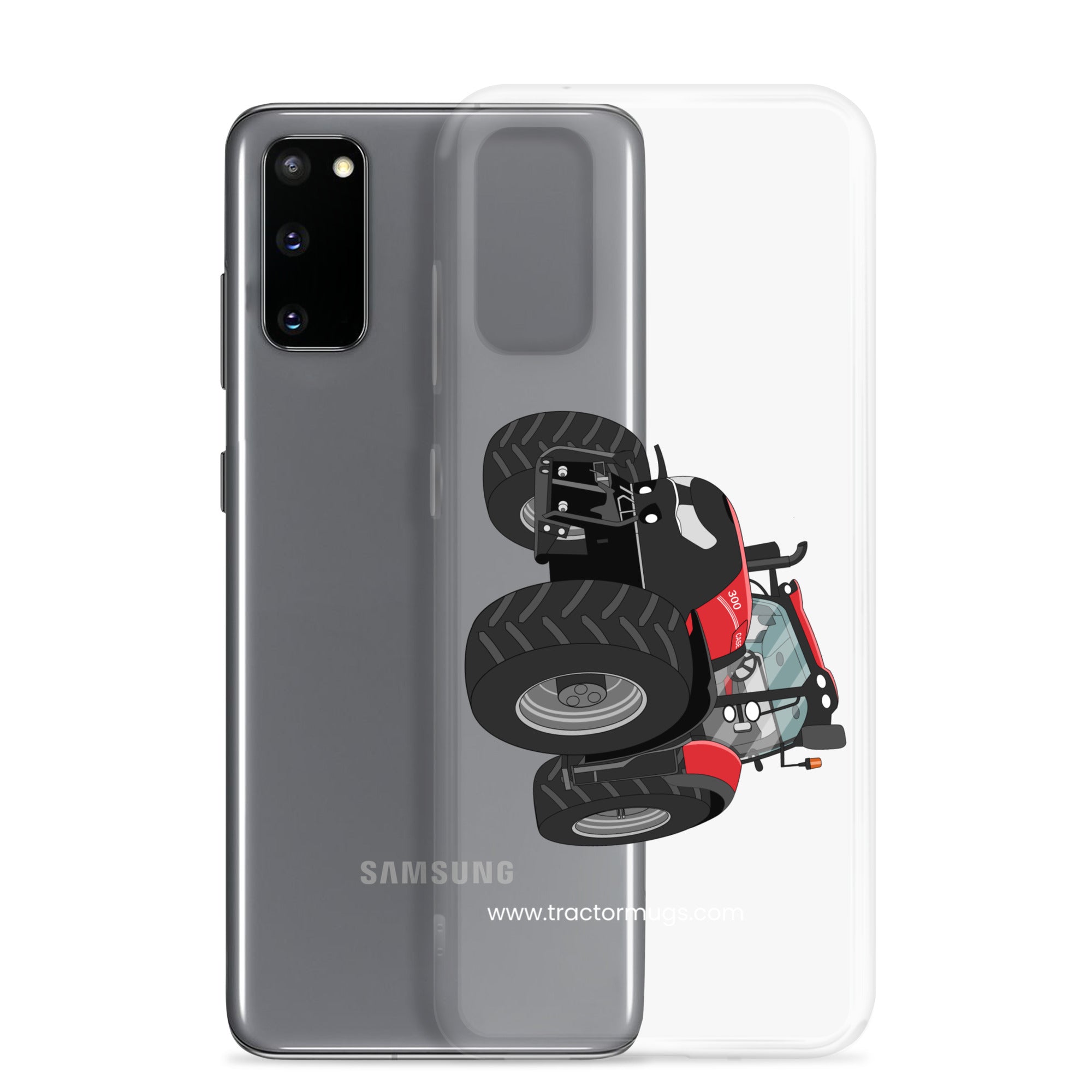 The Tractors Mugs Store Case IH Optum 300 CVX Clear Case for SamsungĀ® Quality Farmers Merch