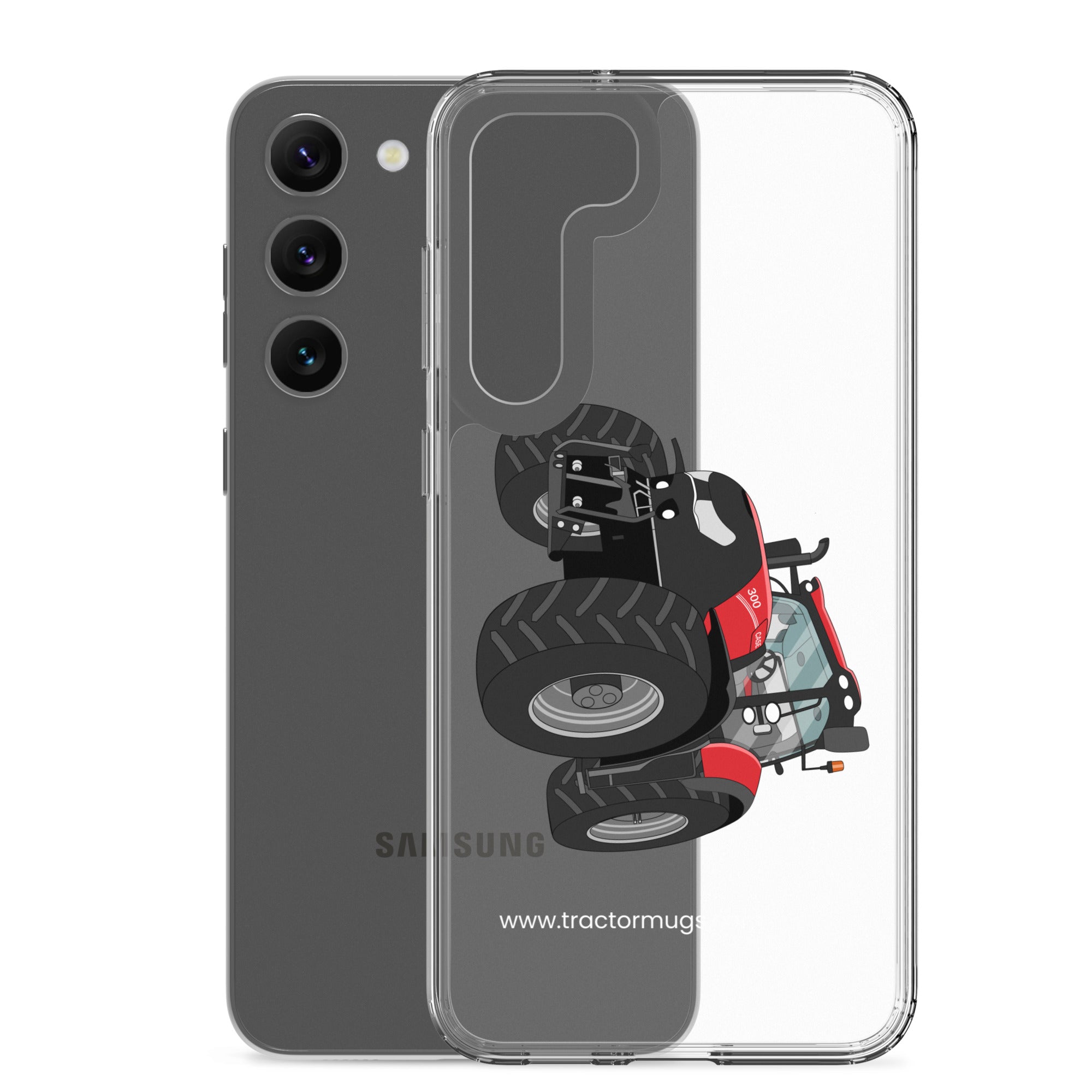 The Tractors Mugs Store Case IH Optum 300 CVX Clear Case for SamsungĀ® Quality Farmers Merch