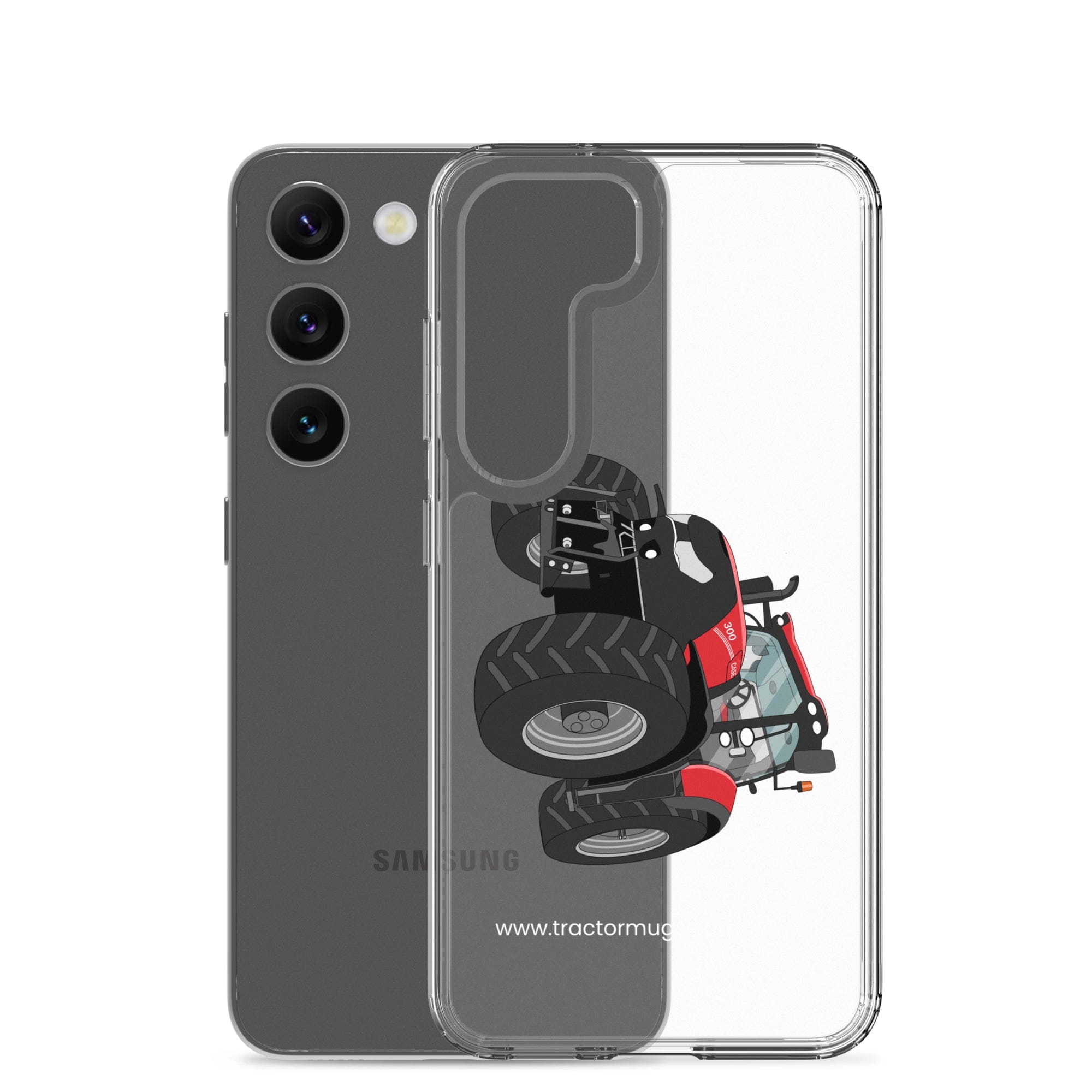 The Tractors Mugs Store Case IH Optum 300 CVX Clear Case for SamsungĀ® Quality Farmers Merch