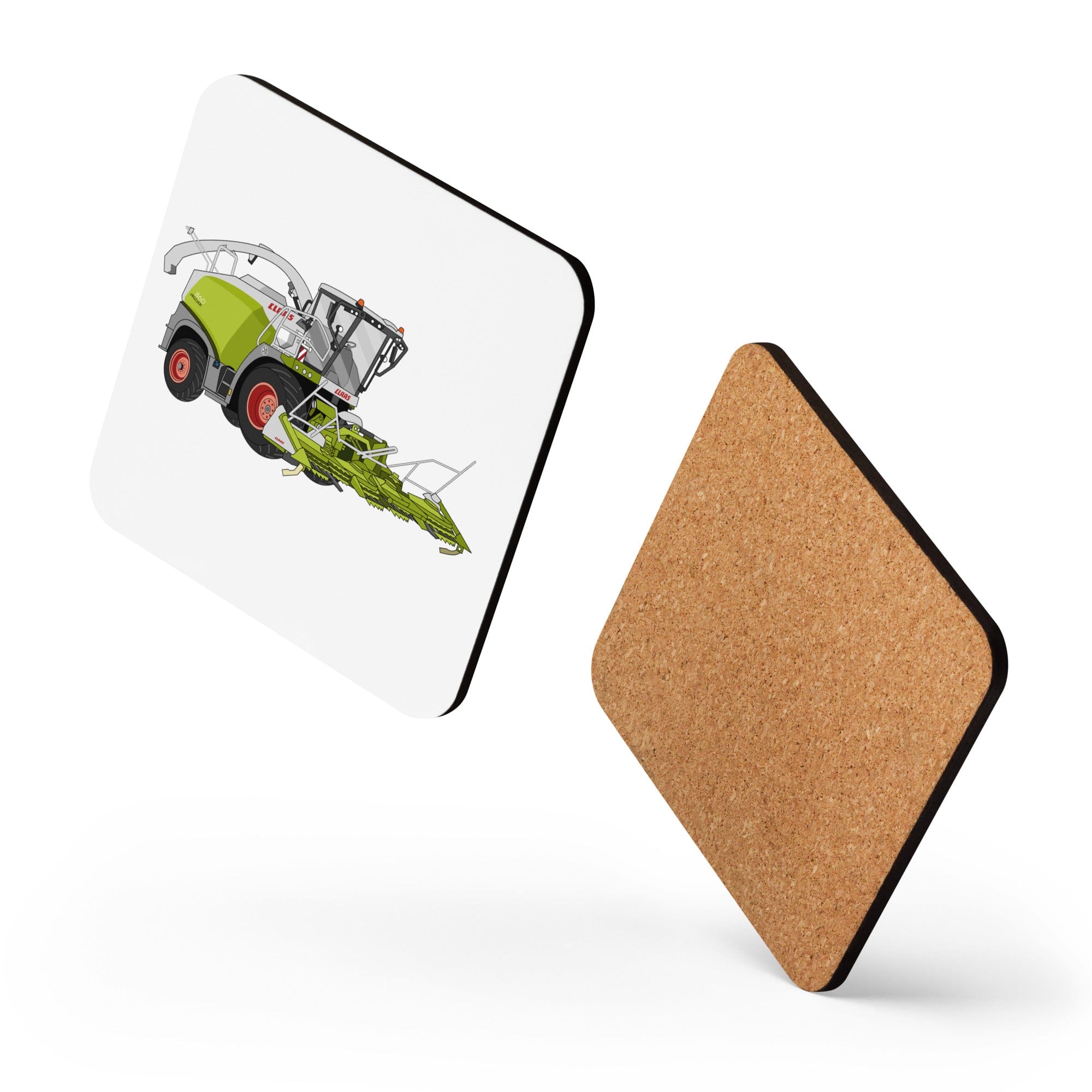 The Tractors Mugs Store Class Jaguar 860 Forage Harvester Cork-back coaster Quality Farmers Merch