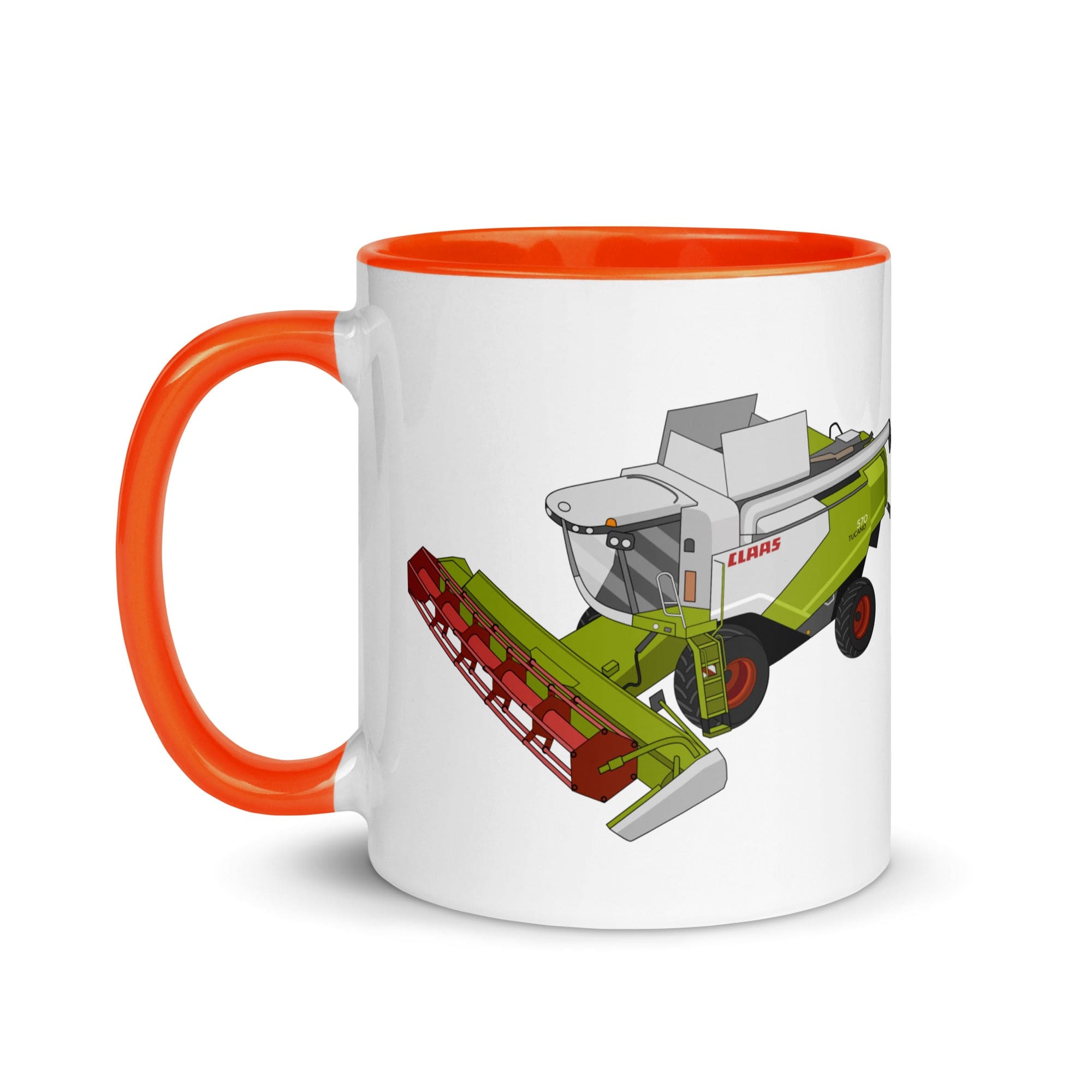 The Tractors Mugs Store Class Tucano 570 Mug with Color Inside Quality Farmers Merch