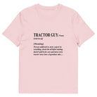 The Tractors Mugs Store Cotton Pink / S The Tractor Guy Unisex Organic Cotton T-Shirt Quality Farmers Merch