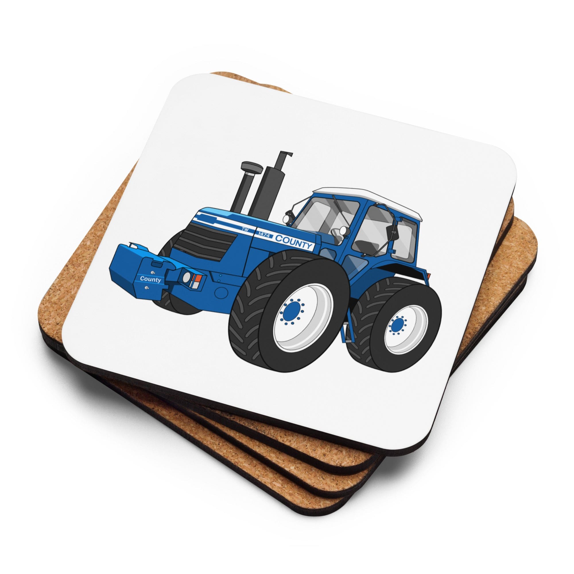 The Tractors Mugs Store County 1474 (1982) Cork-back coaster Quality Farmers Merch