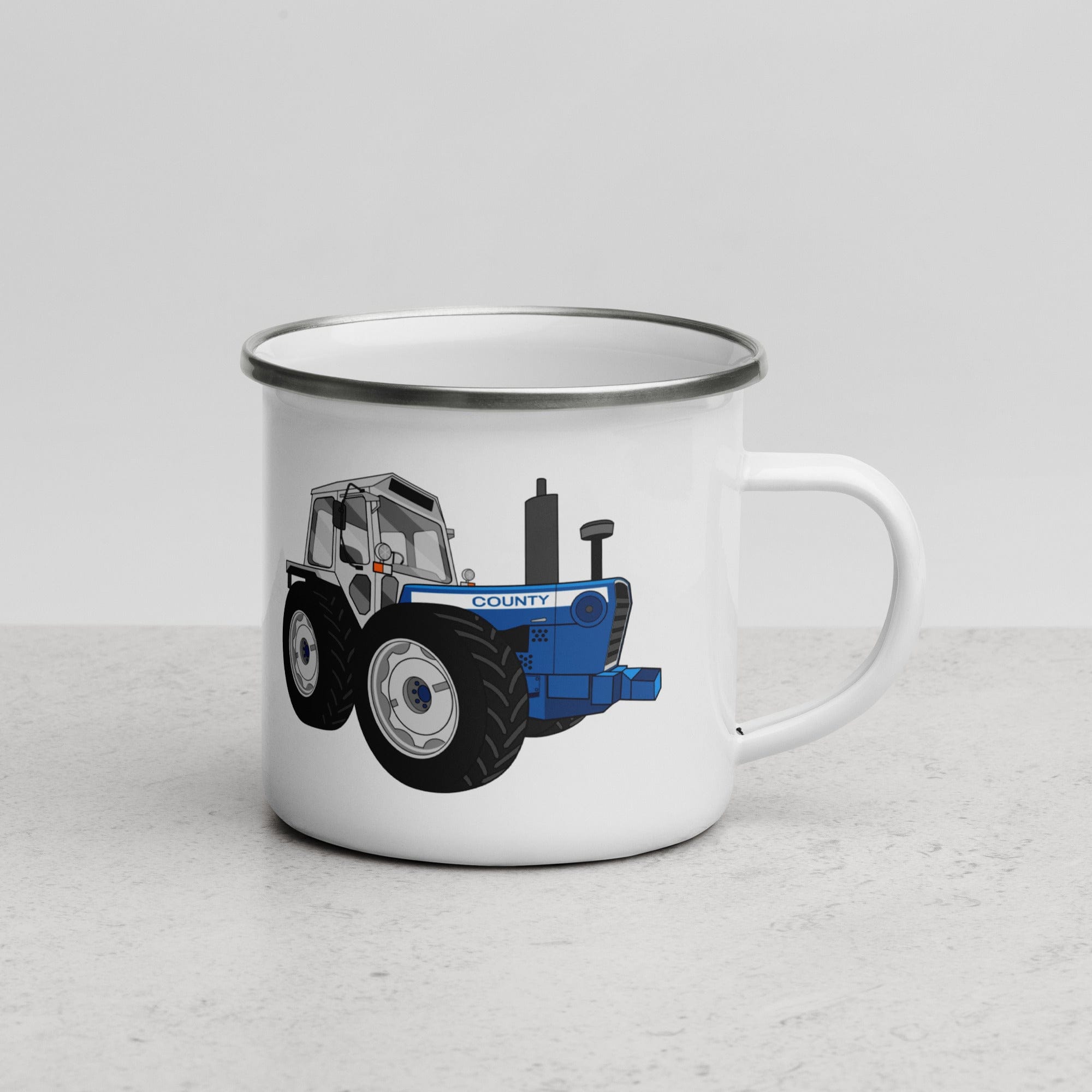 The Tractors Mugs Store County 1884 (1981) Enamel Mug Quality Farmers Merch