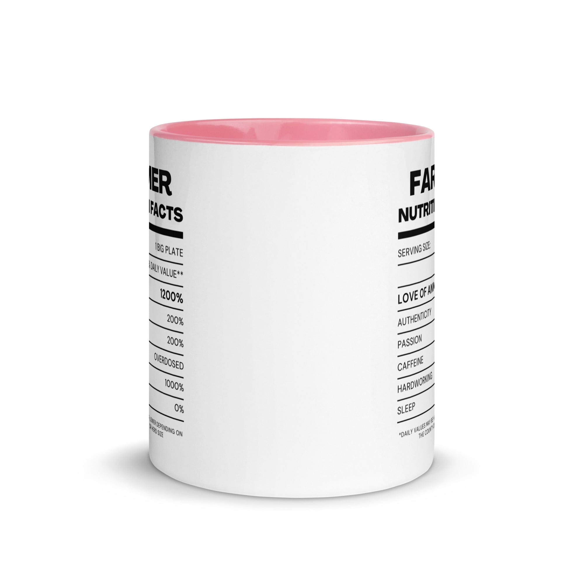 The Tractors Mugs Store Farmers Nutrition Mug with Color Inside Quality Farmers Merch