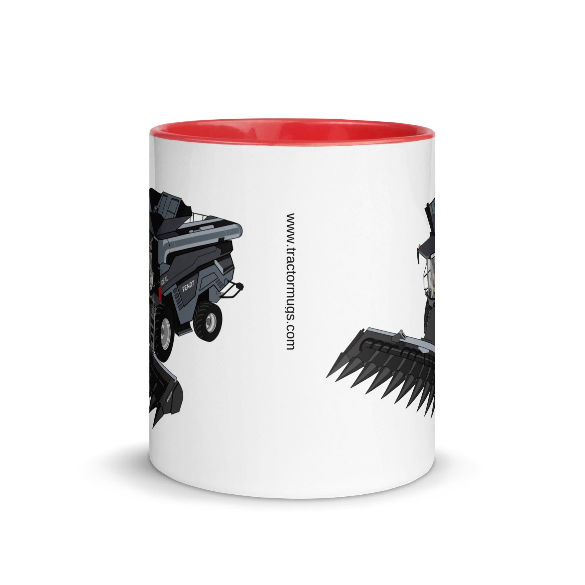 The Tractors Mugs Store Fendt 9T Ideal Combine Harvester Mug with Color Inside Quality Farmers Merch