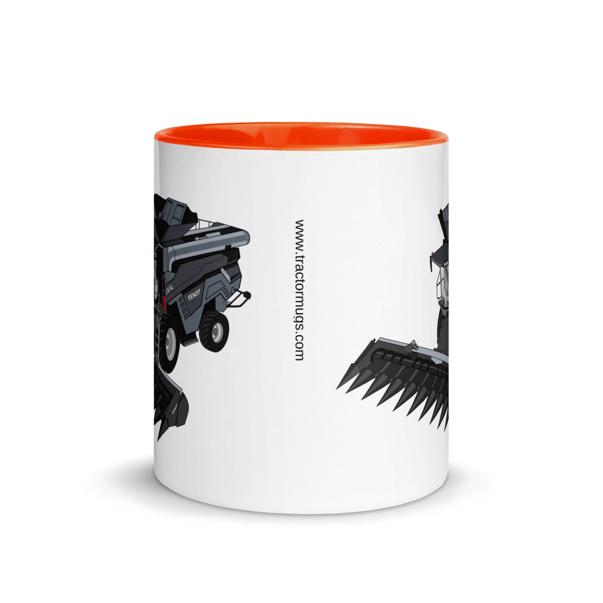 The Tractors Mugs Store Fendt 9T Ideal Combine Harvester Mug with Color Inside Quality Farmers Merch