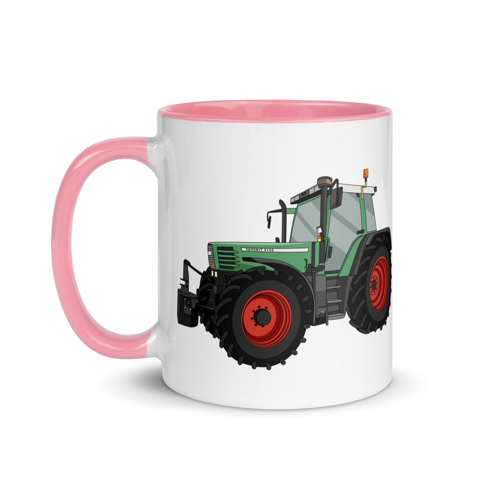 The Tractors Mugs Store Fendt Favorit 515 Mug with Color Inside Quality Farmers Merch