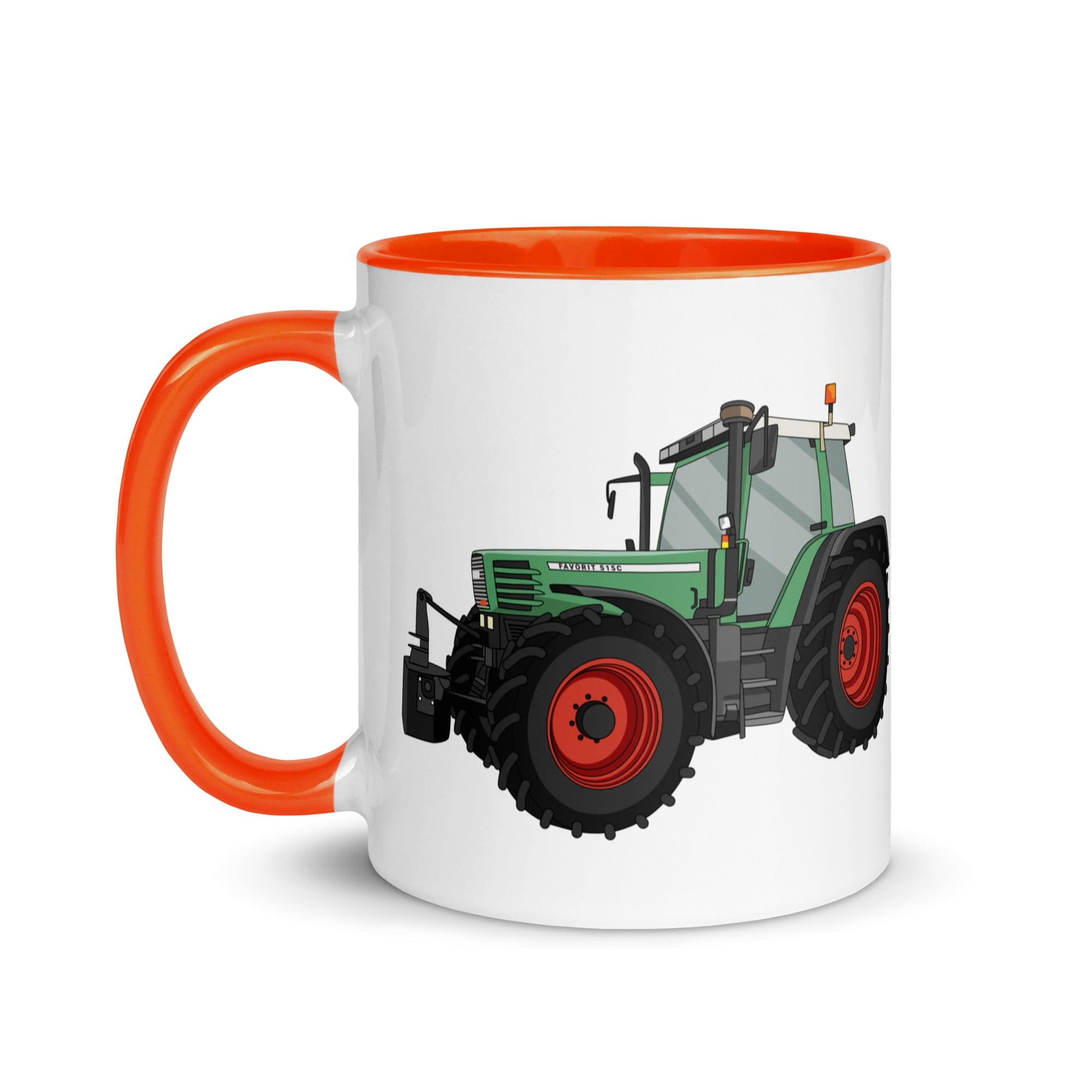The Tractors Mugs Store Fendt Favorit 515 Mug with Color Inside Quality Farmers Merch