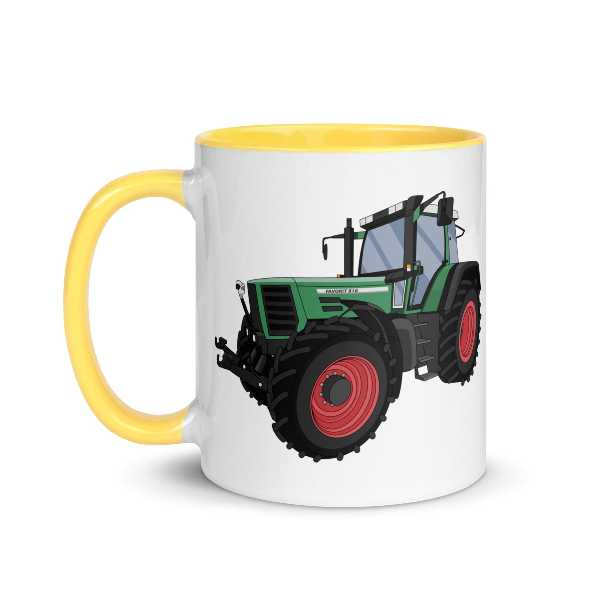 The Tractors Mugs Store Fendt Favorit 816 | Mug with Color Inside Quality Farmers Merch
