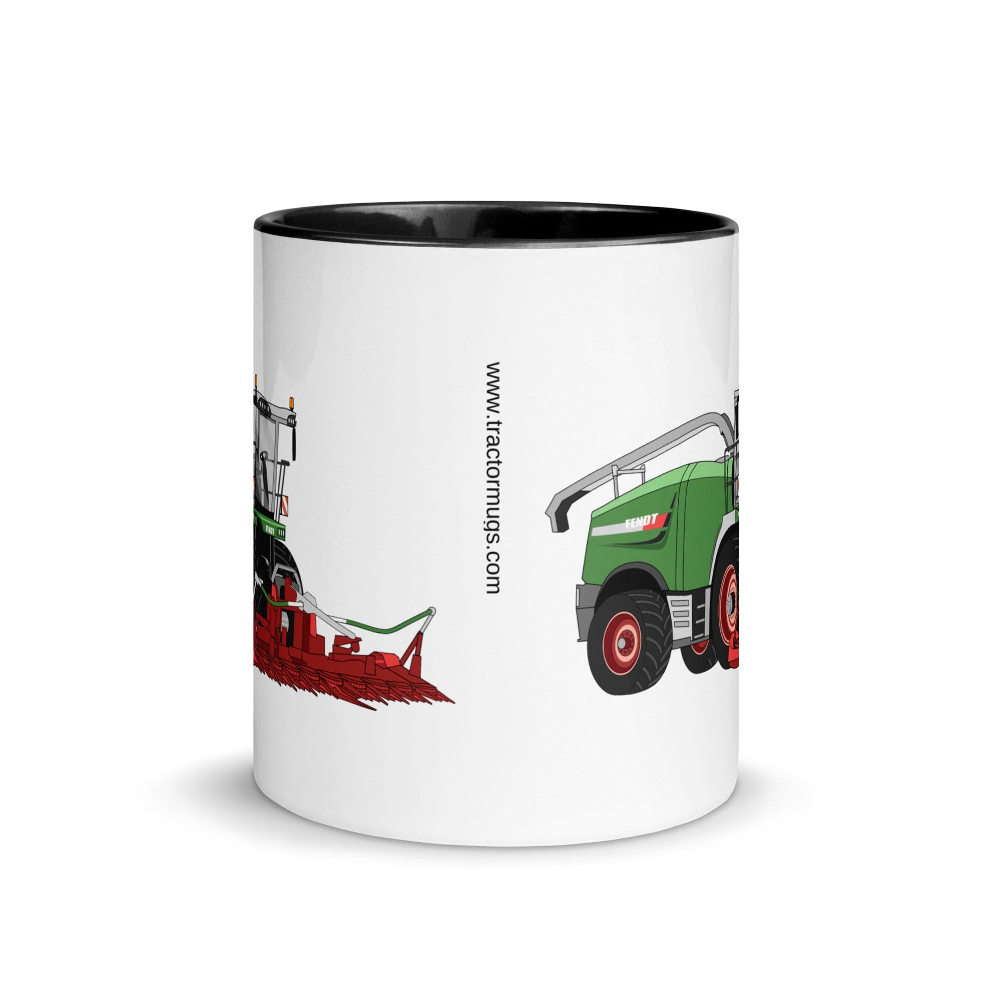 The Tractors Mugs Store Fendt Katana 85 Forage Harvester Mug with Color Inside Quality Farmers Merch