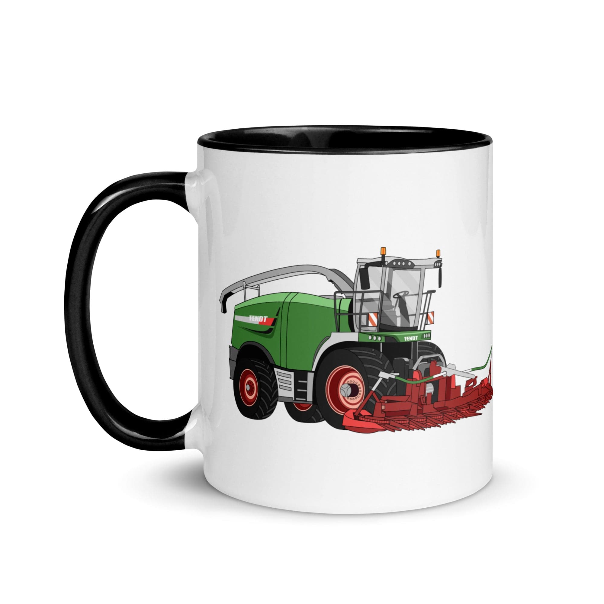The Tractors Mugs Store Fendt Katana 85 Forage Harvester Mug with Color Inside Quality Farmers Merch